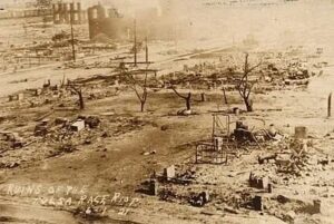 Tulsa en llamas, cortesía www.es.amnesty.org