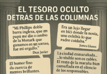 EL TESORO OCULTO DETRÁS DE LAS COLUMNAS